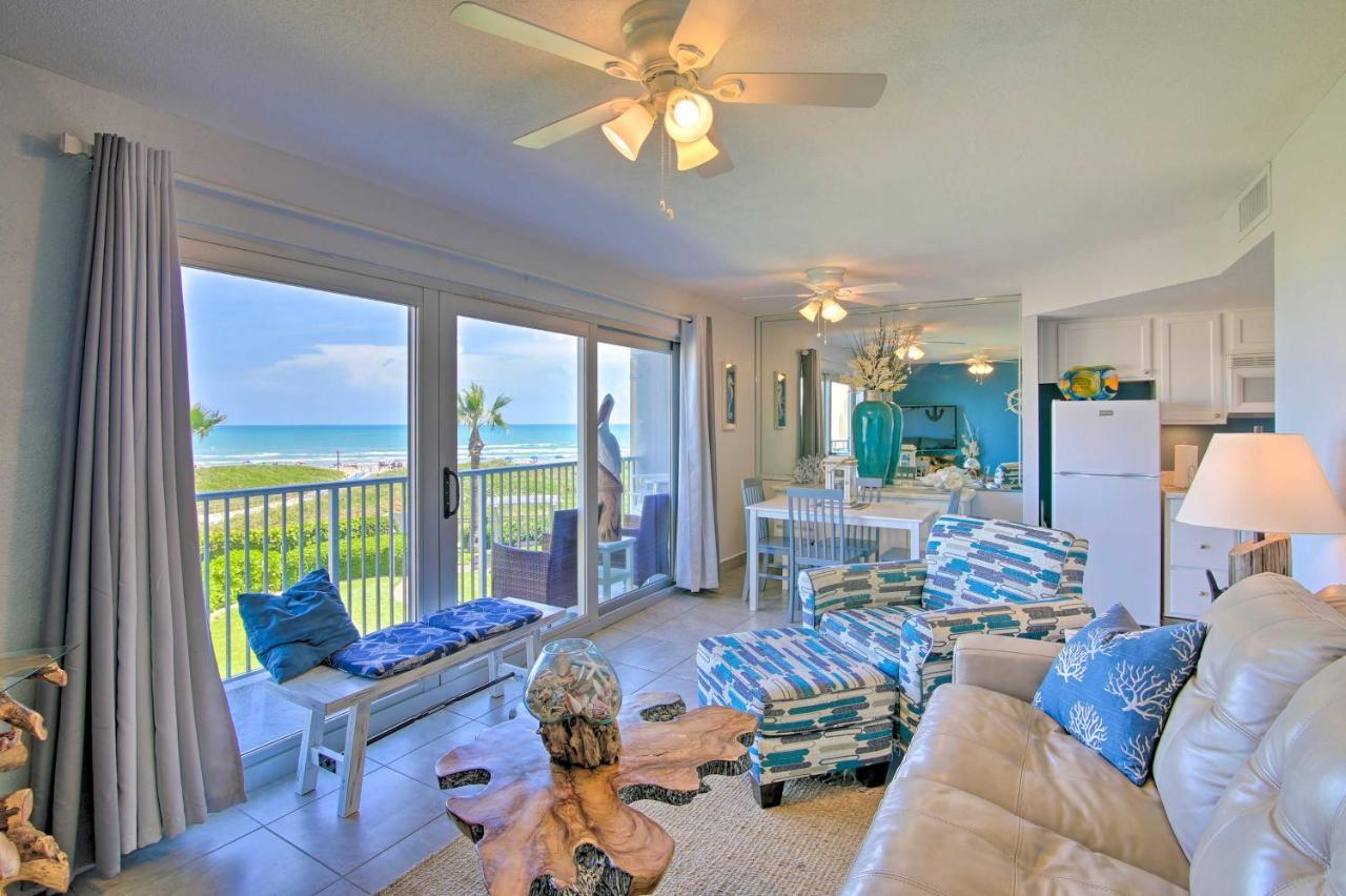 Sunny Oceanfront Condo On South Padre Island Beach Exteriér fotografie
