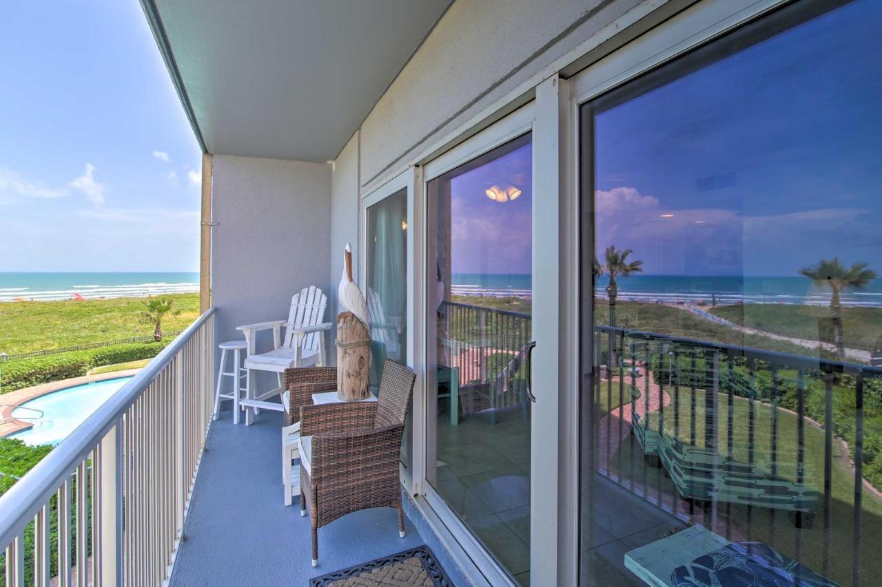 Sunny Oceanfront Condo On South Padre Island Beach Exteriér fotografie